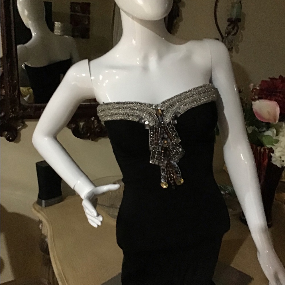 Sky strapless black dress - Picture 3 of 8